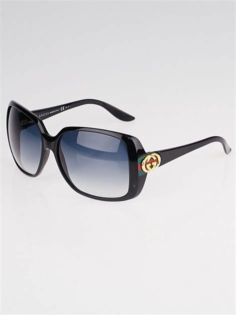 gucci black frame gradient tint sunglasses 2941 s|Gucci bedazzled sunglasses.